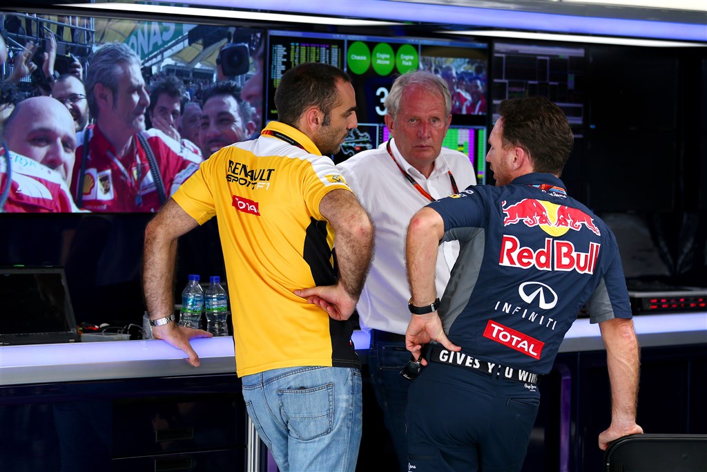 Weekendens mareridt blev komplet da Helmut Marko's protegé, Sebastian Vettel sejrede - men nu for Ferrari
(Foto: Getty Images / Red Bull Content Pool)
